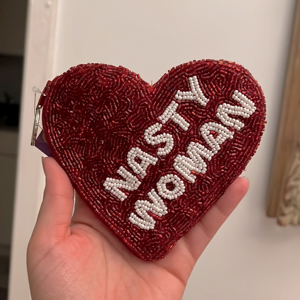 Heart shaped coin purse NWT